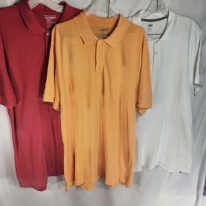 Lot of 3 Old Navy Polo Shirts Size XLarge